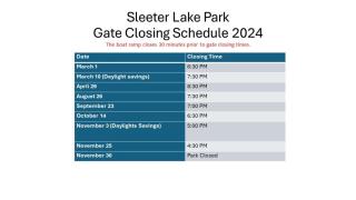 2024 Gate Closing Schedule